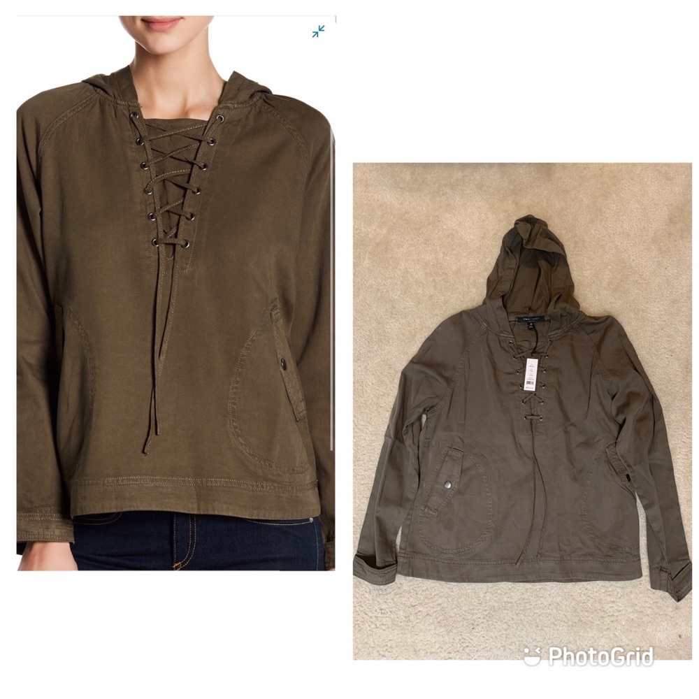 Romeo & Juliet Couture Long Sleeve Woven Hoodie-M